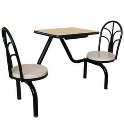 双人曲木孔雀椅快餐桌