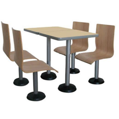 四人曲木孔雀餐椅餐桌